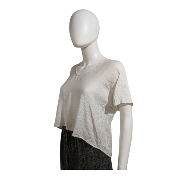 Alya V-Neck Ivory Top S - Picture 3 of 9